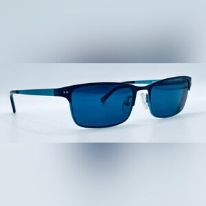 Silver Dollar R590 Black Blue Oval Sunglasses Frames Only